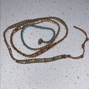 Beautiful Brown & Turquoise Wrap Bracelet!